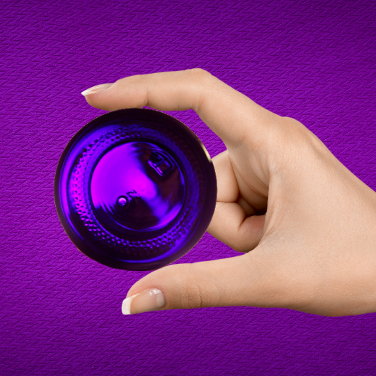 Violet glazen flesje Topkuur